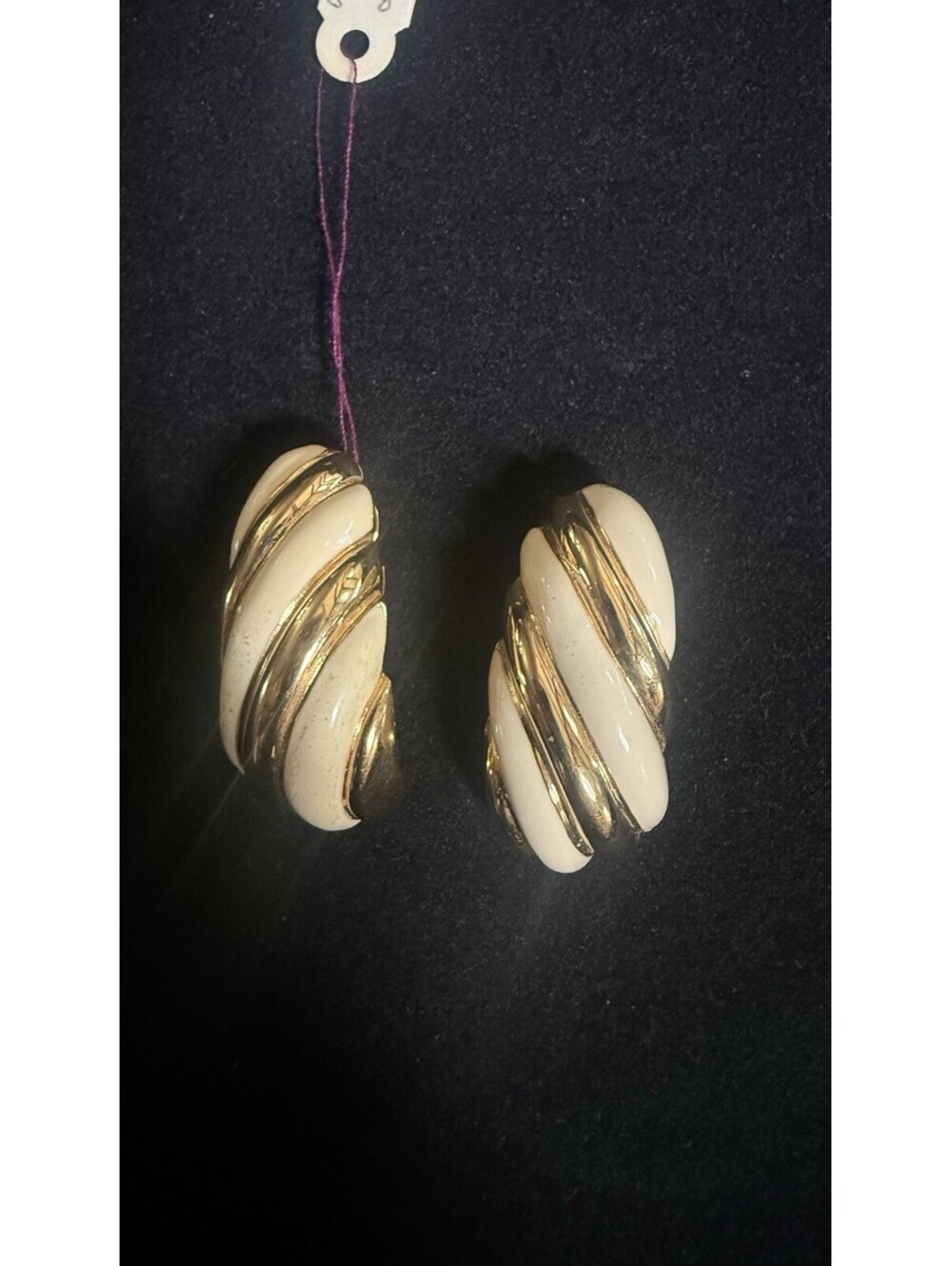vintage st john clip on earrings